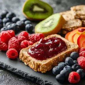 Is peanut butter and jelly on whole grain bread healthy?