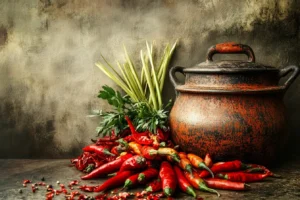 Origins of Chopt Spicy Chicken Soup with international culinary influences.