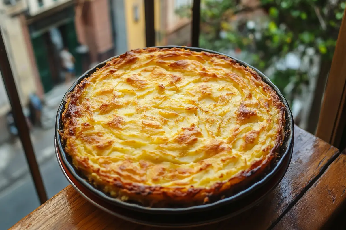a golden-brown shepherd's pie